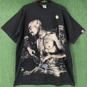 VTG Y2K Tupac 2Pac Keep Ya Head Up Bling Rap Heavyweight T-Shirt Men’s 2XL Tall